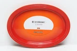 Le Creuset 18" X 13" Oval Classic Stoneware Platter, Volcanic. Fixed Price $99.00.