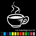Coffee Cup Sticker Vinyl Decal - Mug Tumbler Hot Kitchen Art Wall Car Window. Fixed Price $8.65.