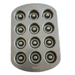 Wilton Doughnut Pan, 12 Cavity, Non Stick Miniature Donut Form Baking Tray. Fixed Price $9.99.