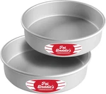 Fat Daddio's Anodized Aluminum Round Cake Pans, 8-INCH, 2-PIECE Set. Fixed Price $32.95.