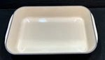 Creuset Blue Roasting Pan 10" X 15" Heavy Metal With Folding Handles - France. Fixed Price $139.00.
