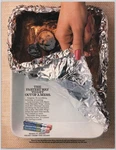 Reynolds Wrap Heavy Duty Foil Aluminum Food Mess Pan Maid 1987 Vintage Print Ad. Fixed Price $12.85.
