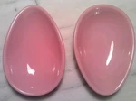 Pink Pastel Pair Of Chantal Easter Egg Ceramic Dishs / Plate Bakeware. 93-EG12. Fixed Price $29.00.