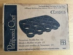 The Pampered Chef Classics #1465 Stoneware Muffin Cupcake Pan Open Box. Fixed Price $74.99.