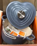 Le Creuset D'amour Mineral Blue Cocotte 20 Cast Iron Enamel Pot 1.9L Unused. Fixed Price $350.55.