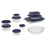 Pyrex 19PC Glass Bakeware Food Storage Set 3QT Clear Microwave Safe. Fixed Price $42.99.