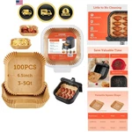 Air Fryer Liners, 100 Pcs Square Disposable Paper Non-stick Silicone .... Fixed Price $29.38.