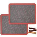 Perforated Silicone Baking Mats, 2 Pcs Eclair Half Sheet Wit.... Fixed Price $19.43.