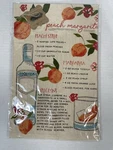 Mud Pie Peach Magarita Recipe Dish Towel 26"X16" Nwt. Fixed Price $10.99.