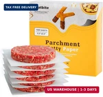 Katbite Hamburger Patty Paper 1000PCS, 5.5"X5.5" Non Stick Parchment Squar. Fixed Price $22.08.
