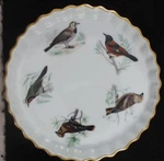Louis Lourioux LOL4 Quiche Dish Birds Design. Fixed Price $41.55.