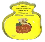 Amscan Happy Halloween Ghostly Greeting Aluminum Cake Pan Pumpkin 26702. Fixed Price $19.93.