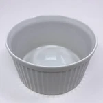 Revol Porcelain 6.5" Souffle Ramekin White, Baking Dish - France Euc. Fixed Price $23.99.
