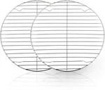 Teamfar Round Cooling Rack Set Of 2, 10 Inch Wire Baking Steaming Roastin. Fixed Price $17.30.