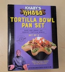New Khaby's Khasa Lame Tortilla Bowl Pan Set Easy Use Of 4. Fixed Price $14.99.