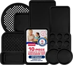 Bakken 10-PIECE Baking Set Deluxe Carbon Steel Non-stick Bakeware W/ Black. Fixed Price $46.16.