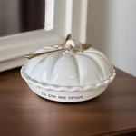 Mud Pie Pumpkin Dish Set Lid Server We Crust Fall Bakeware New. Fixed Price $50.85.