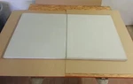 Set Of Pizza Stones 21-3/4 X 20-11/16 Each Bakers Pride Model # 922. Fixed Price $599.95.