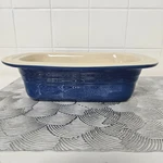 Creuset Ceramic Loaf Pan 1.5 Qt Blue Rectangle Baking Dish Oven Safe. Fixed Price $26.99.