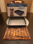 Kitchenworthy Roasting Pan With V-rack (new) #86. Fixed Price $25.00.