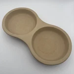 Pampered Chef Pan Pot Pie Baker Double Bowl Stoneware #5124 Usa. Fixed Price $19.00.