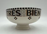 Anthropologie Bistro Tile Nut Bowl 4 Tres Bien Ceramic French Art Deco Style. Fixed Price $35.00.