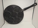 Nordic Ware Silver Dollar Griddle Pan 7 Mini Waffles, U.s.a. 10" Vintage. Fixed Price $24.90.