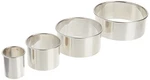 Ateco 4 Piece Stainless Steel Plain Round Cutters Set Edge, Silver. Fixed Price $26.99.