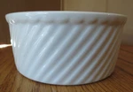 Hall 501 Ribbed Souffle 5" Round Casserole Dish 16 Oz. Fixed Price $12.00.
