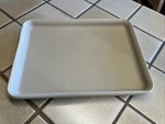 Pampered Chef Stoneware Bar Pan Toaster Oven Tray 011002 9-1/2" X 7" Usa. Fixed Price $24.00.