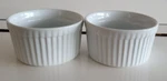 Bia Blanc De Table White Stoneware Ramekins Diameter 3.25 Inches Holds 4.5 Ozs. Fixed Price $14.00.