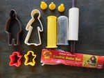 Vintage Kids Kitchen Cookie Bake Set 10 Pieces Incomplete 1985 Arc. Fixed Price $10.95.