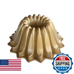Nordic Ware Lotus Bundt Pan Gold, 5 Cup Capacity. Fixed Price $48.22.