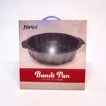 Cookware Bundt Pan Glazed Non-stick Stoneware Gray Black Parini. Fixed Price $9.95.