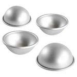 Fat Daddio's Hemisphere Pan, 4X2 Inch, Set Of 4, Anodized Aluminum. Fixed Price $45.39.