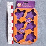 Wilton Silicone Mold Ghosts 6 Cavity Purple Baking Pan, Cupcake RET'D#2105-4877. Fixed Price $12.49.
