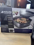 Anolon Advanced Home Deep Roaster And Square Grill Pan W/ Lid New In Box. Fixed Price $64.99.