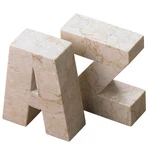 Creative Home Champagne Marble Stone Column Style Bookend Set. Fixed Price $63.99.