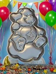 Vtg Wilton 1983 2105-1793 Happy Birthday Celebration Care Bear Cake Pan. Fixed Price $6.84.