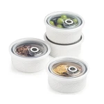 Missyssim Ramekins 6 Lids Oven Safe, Small Oz, White (with Lid). Fixed Price $31.57.