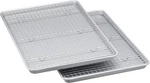 Ceramic Nonstick Baking Pan And Cooling Rack Set, Non-toxic, 2-PIECE, Gray. Fixed Price $34.99.