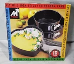 Metro Set Of 3 Springform Pans Non Stick Round Heart Shaped Baking New. Fixed Price $11.25.