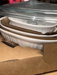 Corningware French White 8 Piece Bakeware Set, New No Box. Fixed Price $54.88.