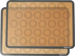 Amazon Basics Silicone Baking Mat For Macarons, Non-stick, 2-PACK, Beige/gray. Fixed Price $18.21.
