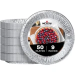Lightweight 9 Inch Disposable Pie Tins - 50 Pack Effortless Baking & Cleanup. Fixed Price $44.79.