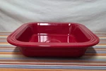 Fiestaware Scarlet Red Square Baker 64OZ.. Fixed Price $29.99.
