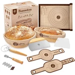 Banneton Bread Proofing Basket Set With Sourdough Baking Supplies, Co.... Fixed Price $71.43.