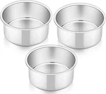 4 Inch Round Cake Set Of 3, Stainless Steel Baking Layer Bakeware. Fixed Price $25.99.