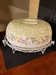 Temptations Easter Egg Shaped Casserole Dish W/ Lid & Metal Rack!. Fixed Price $20.00.