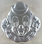 Clown Aluminum Cake Pan #2105-802 Circa 1989 By Wilton. Fixed Price $6.95.